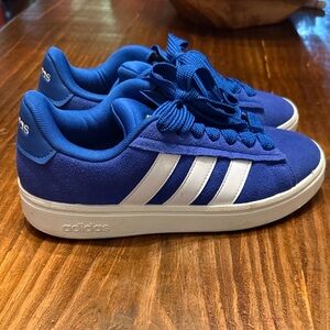 adidas Campus Royal Blue Suede Sneakers with White Stripes
